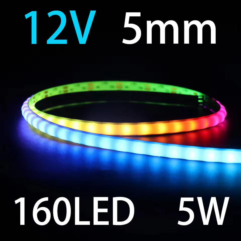 Ruban RGB indexable 12V 5mm 160L/m (Aliexpress)