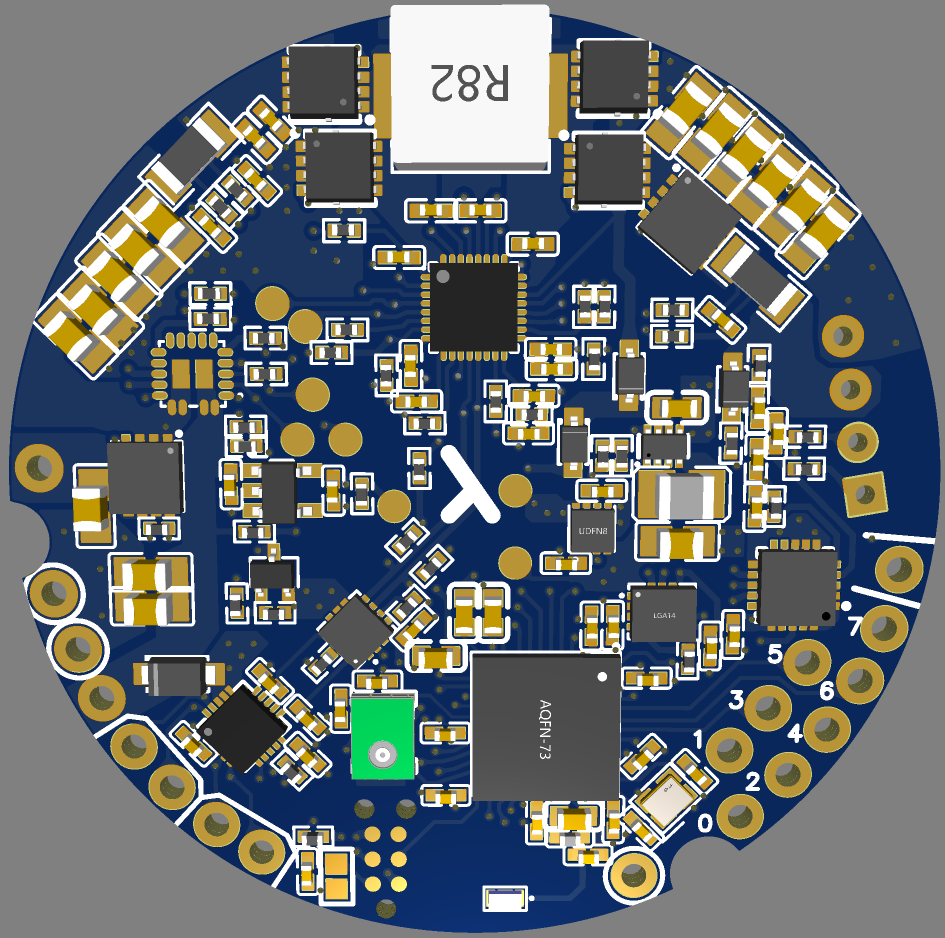 PCB version 1.1 (render)